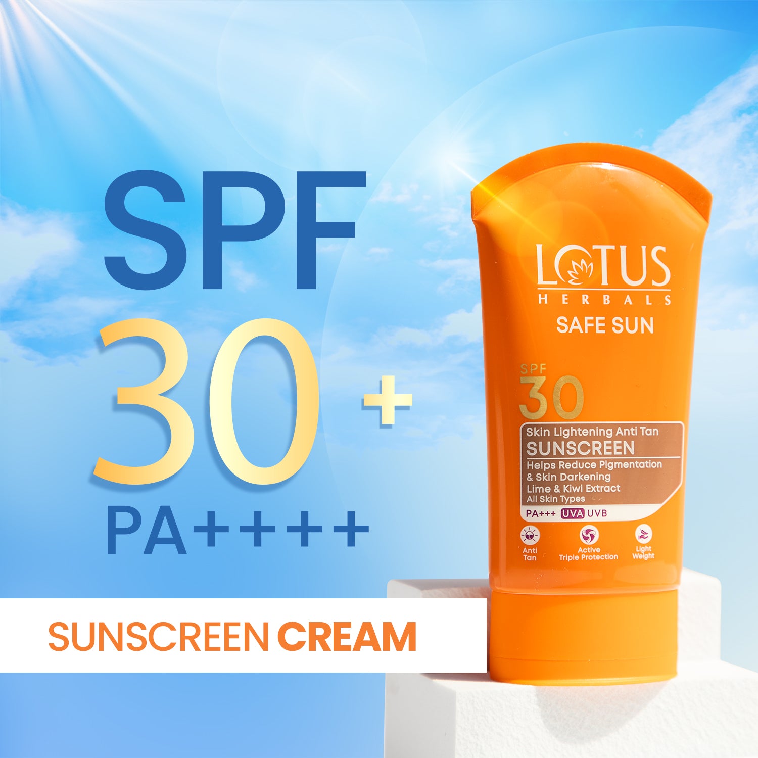 SAFE SUN Skin Lightening SUNSCREEN SPF-30 50g