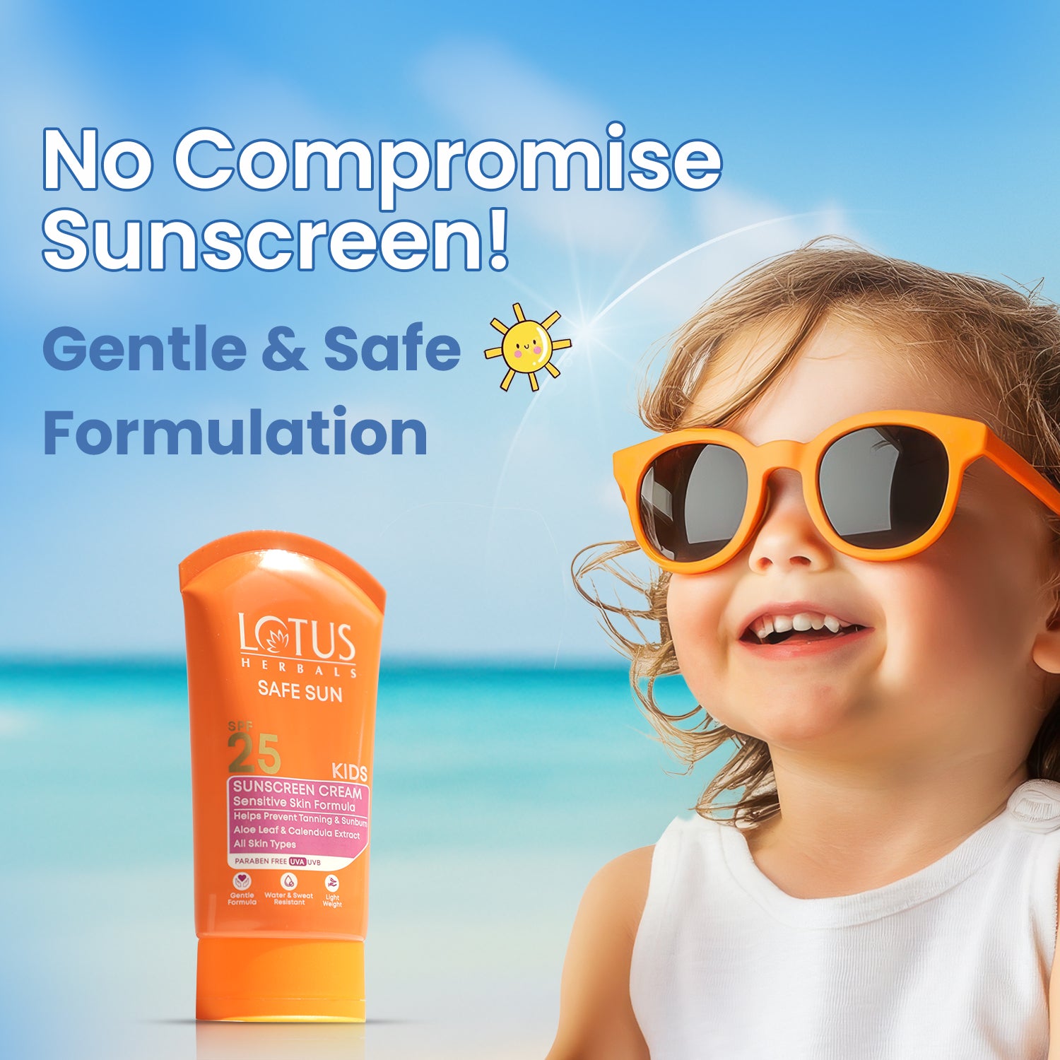 Safe Sun Kids Sunscreen Cream SPF 25