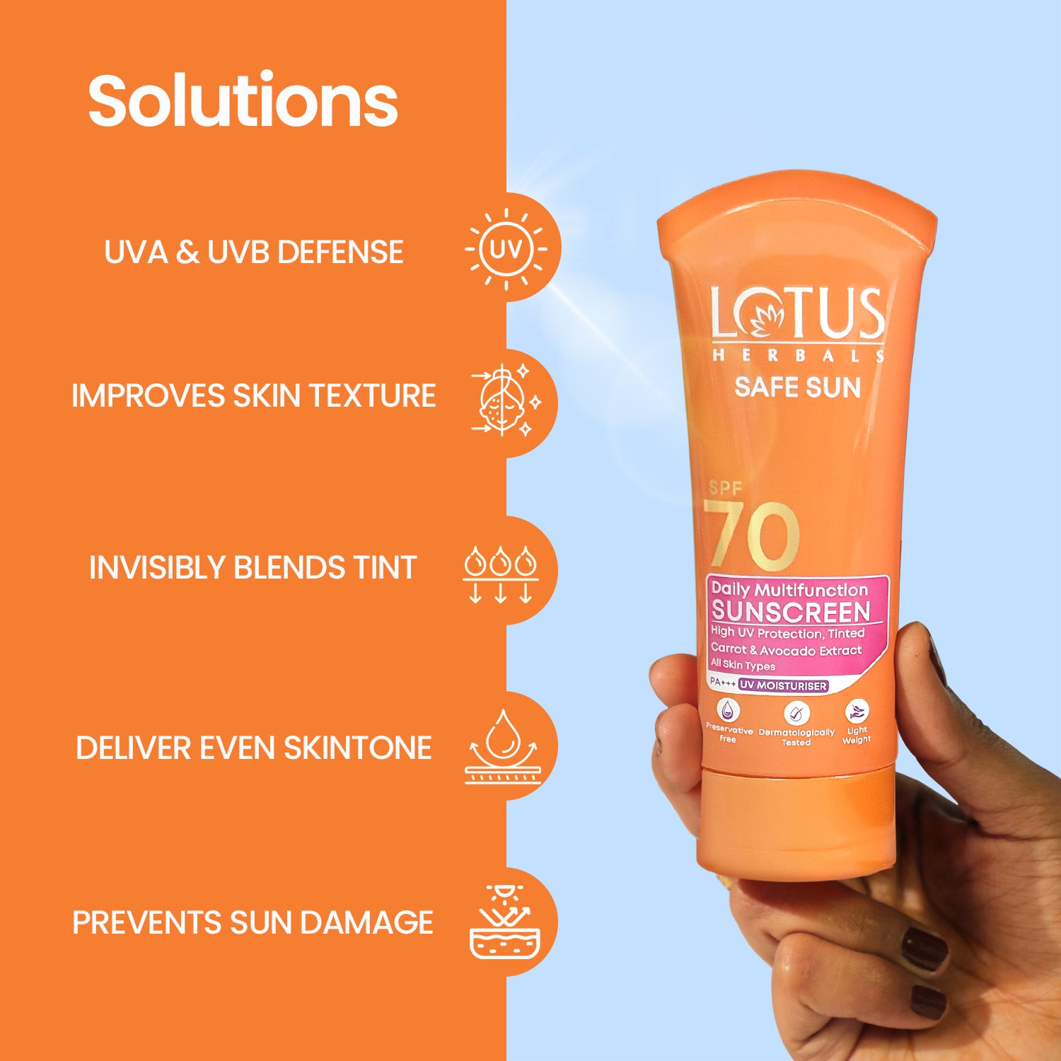Safe Sun Daily Multi-Function Sunscreen SPF 70 PA+++
