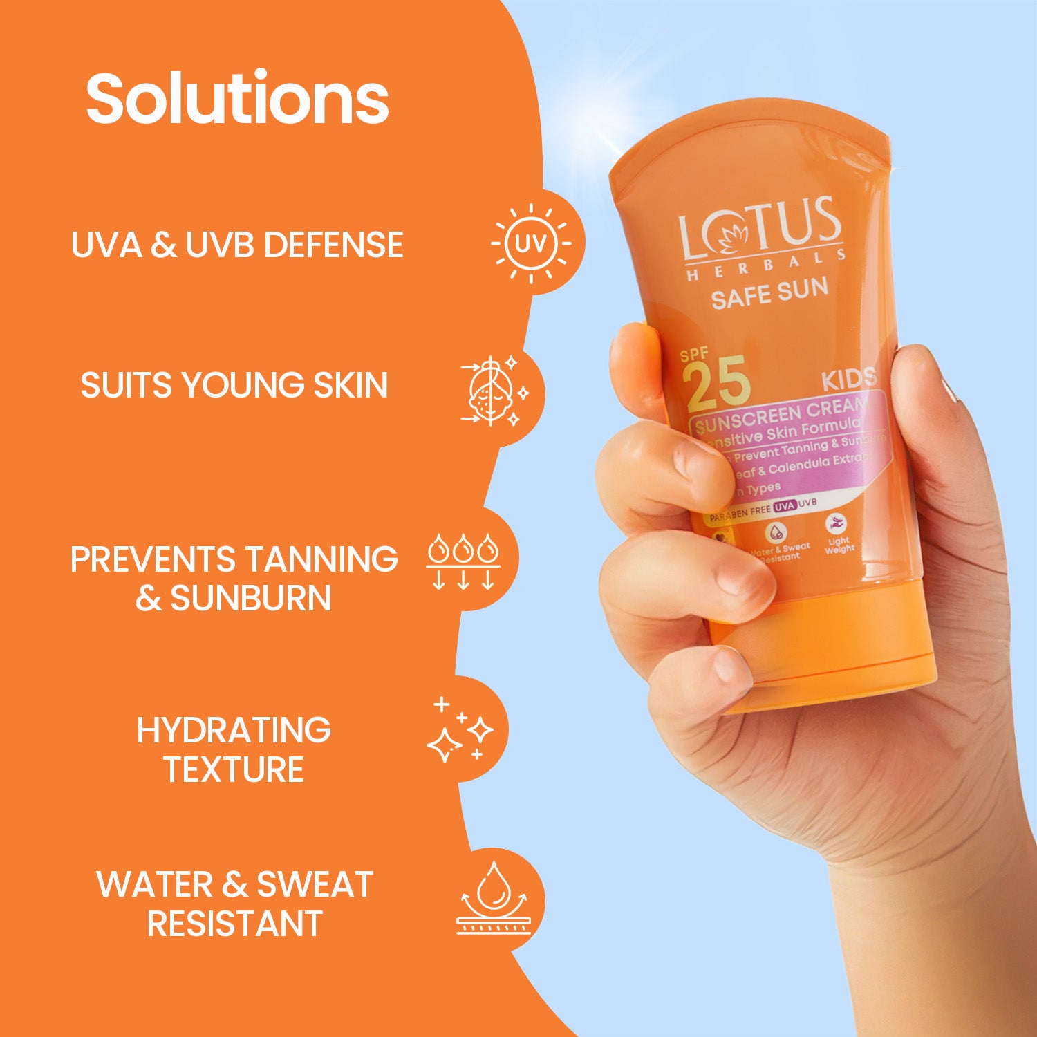 Safe Sun Kids Sunscreen Cream SPF 25