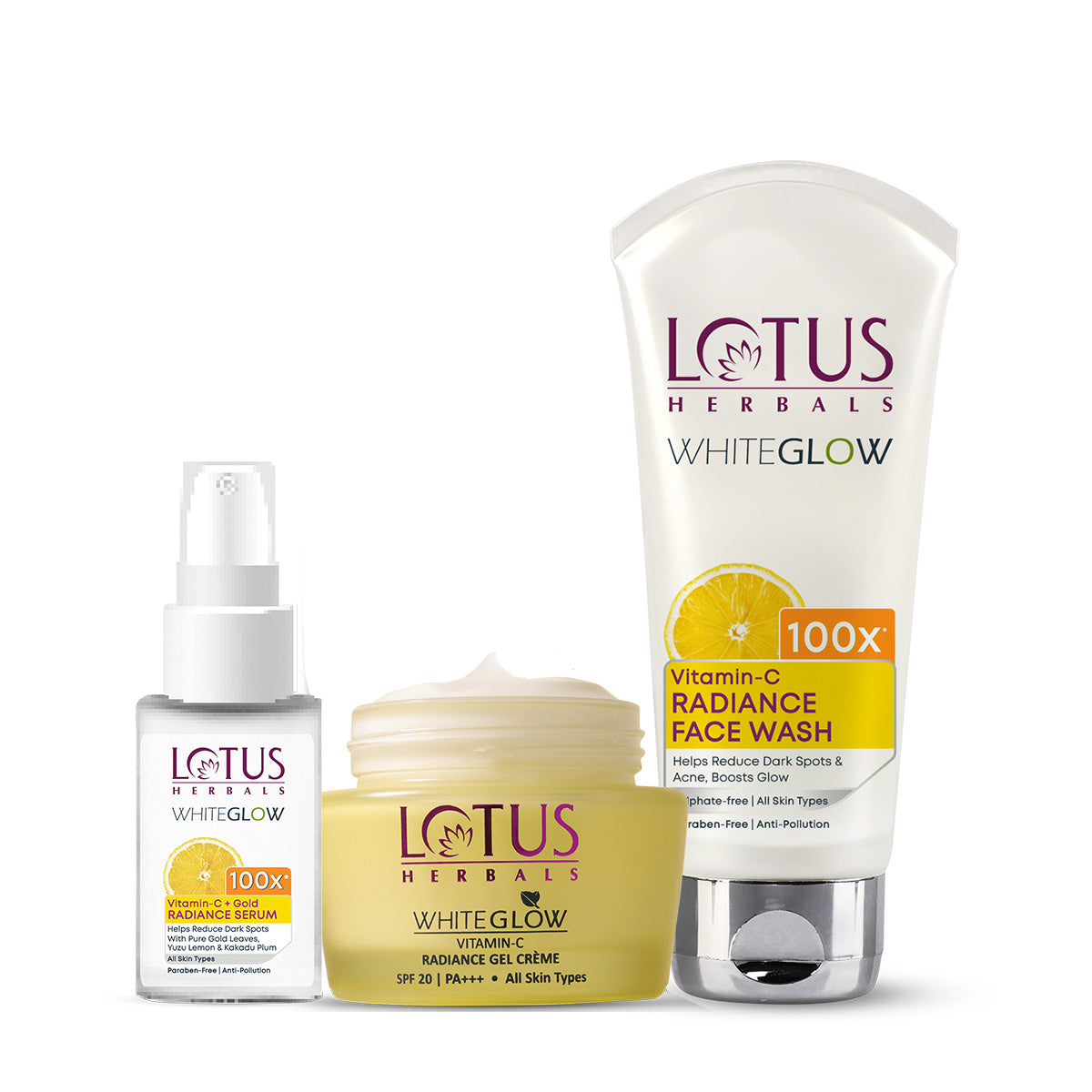 WhiteGlow Vitamin-C + Gold Radiance Trio