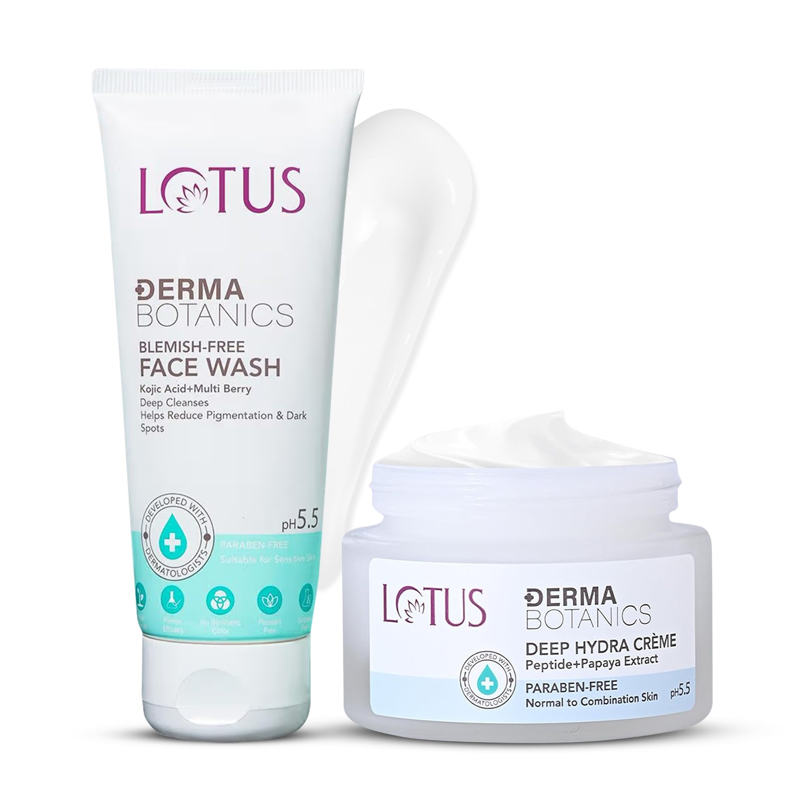 DermaBotanics Kojic Facewash+Deep Hydra Creme