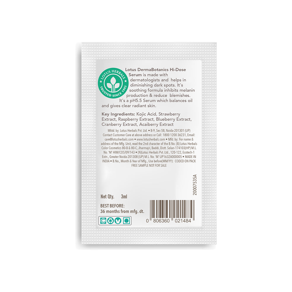 DermaBotanics Kojic Acid+ Multi Berry Sample