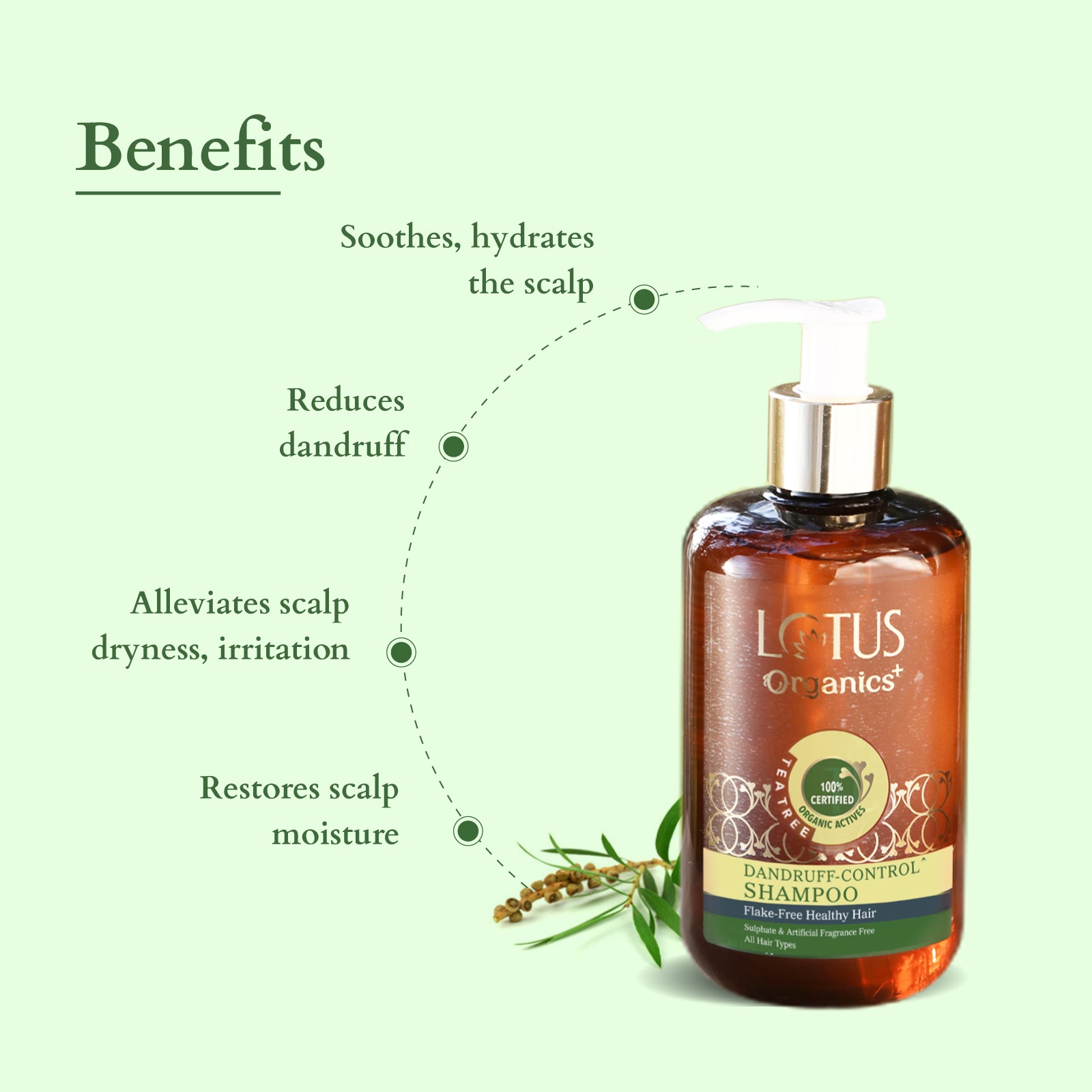 Organics+ Chemical-Free Anti-Dandruff Shampoo