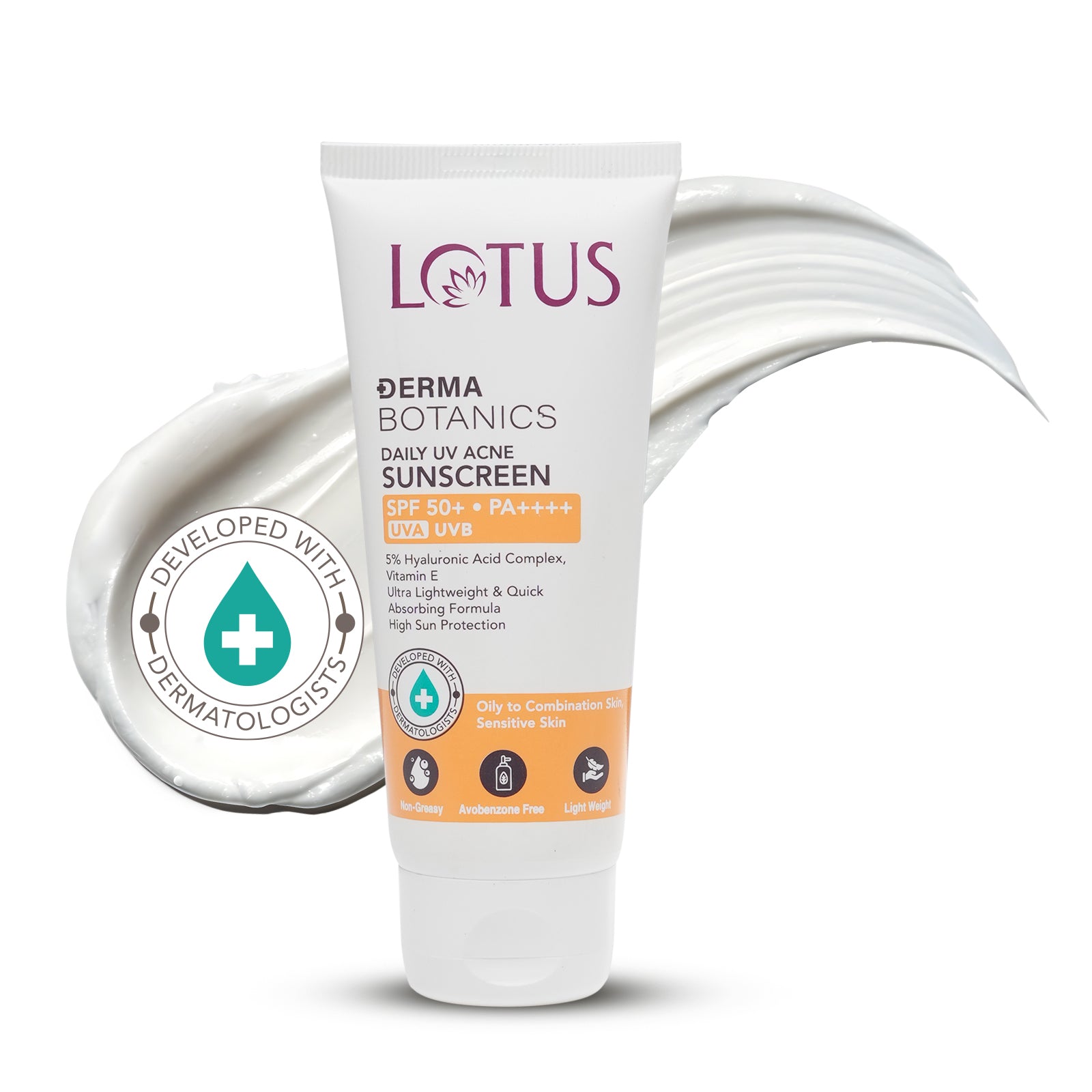 DermaBotanics Daily UV acne sunscreen SPF 50+ PA +++++