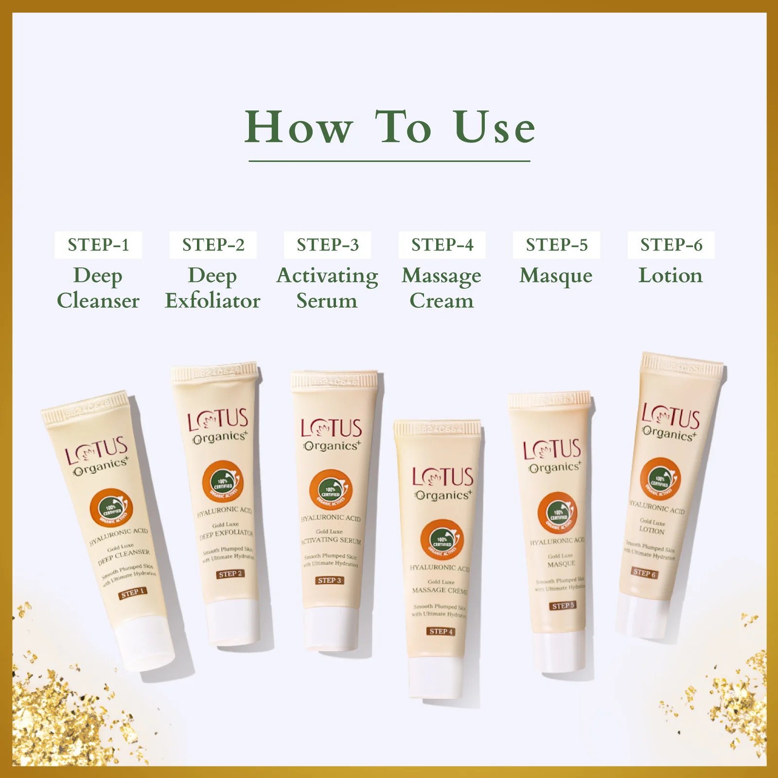 Organics+ Gold Luxe Facial Kit