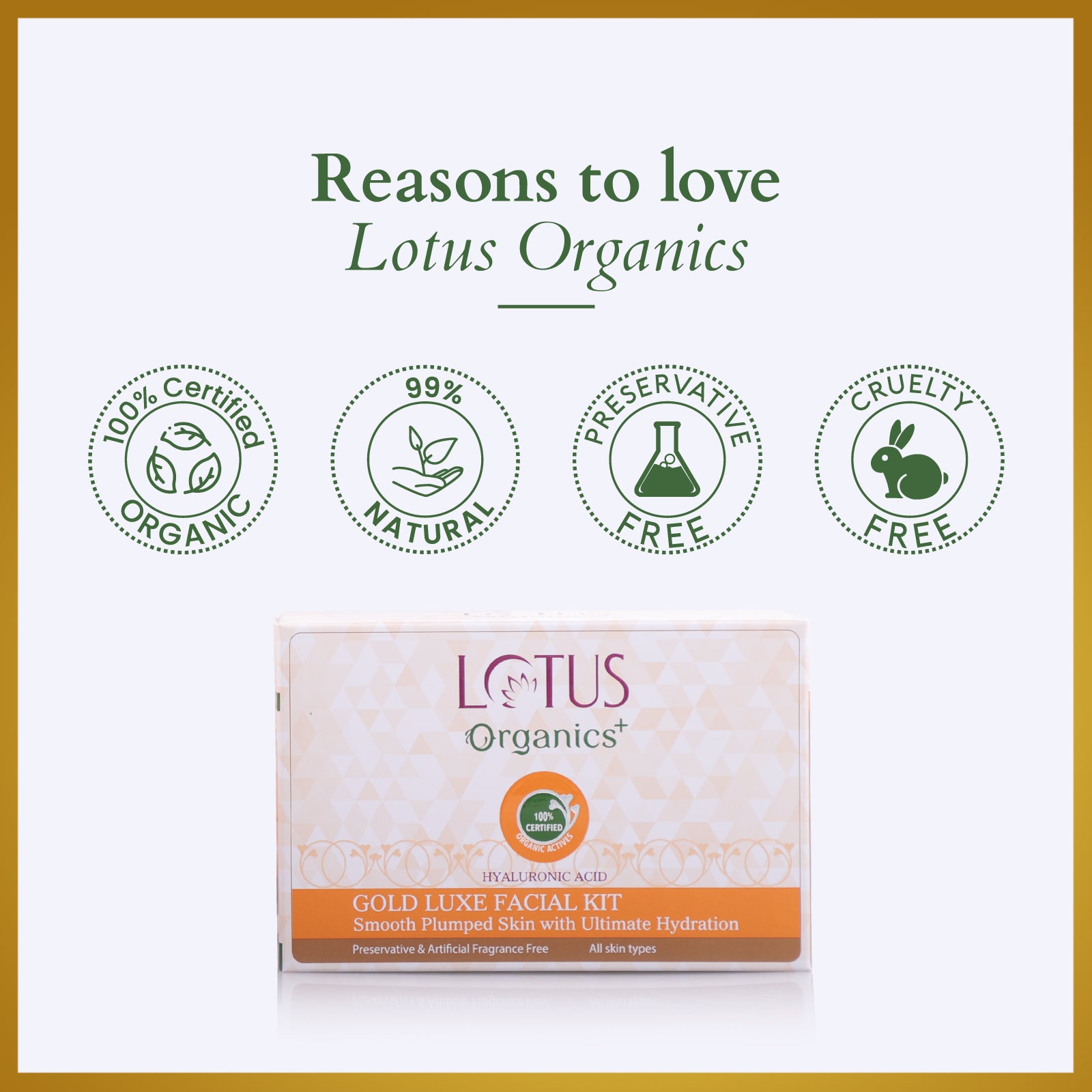 Organics+ Gold Luxe Facial Kit