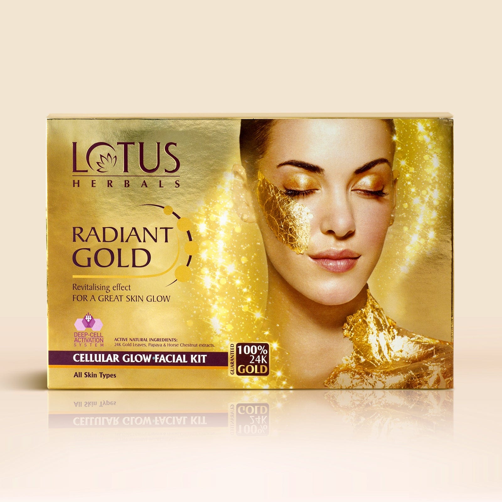 Radiant Gold Cellular Glow Salon Grade 4 Facial Kit