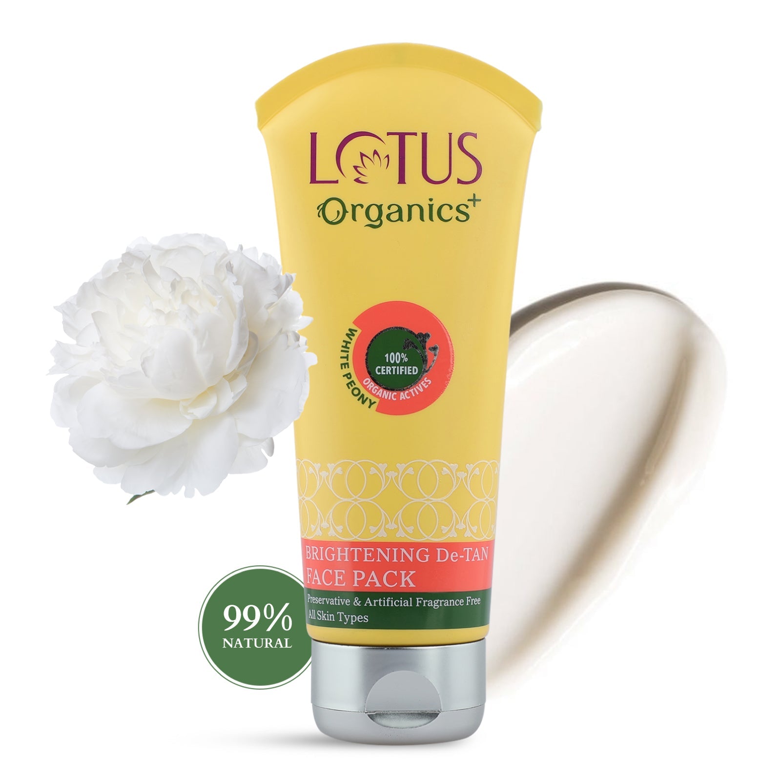 Lotus Organics+ Brightening De-Tan Face Pack