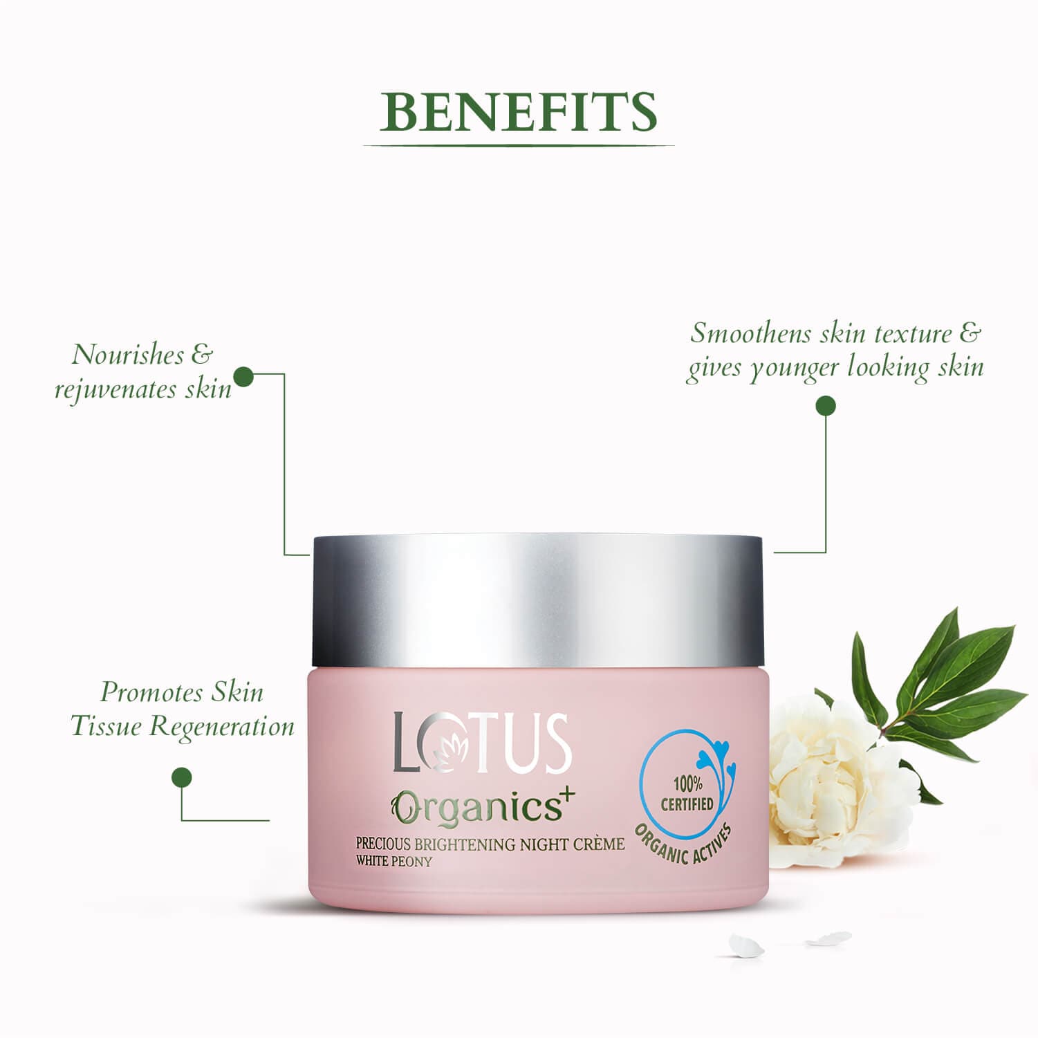 benefits for Precious brightening night cream