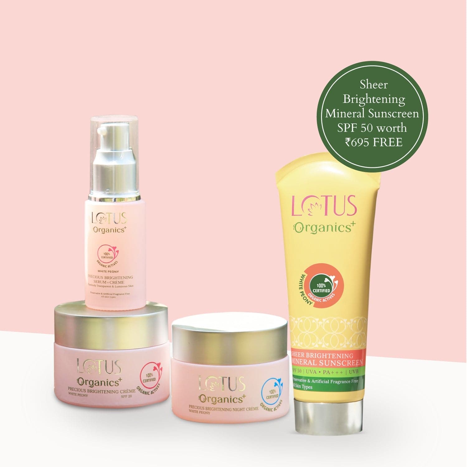 Precious Brightening & Protecting Beauty Set Lotus Organics