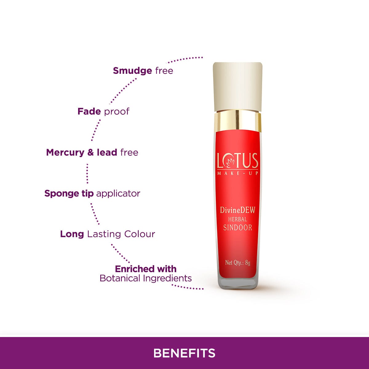 Smudge Free Divine Dew Herbal Sindoor