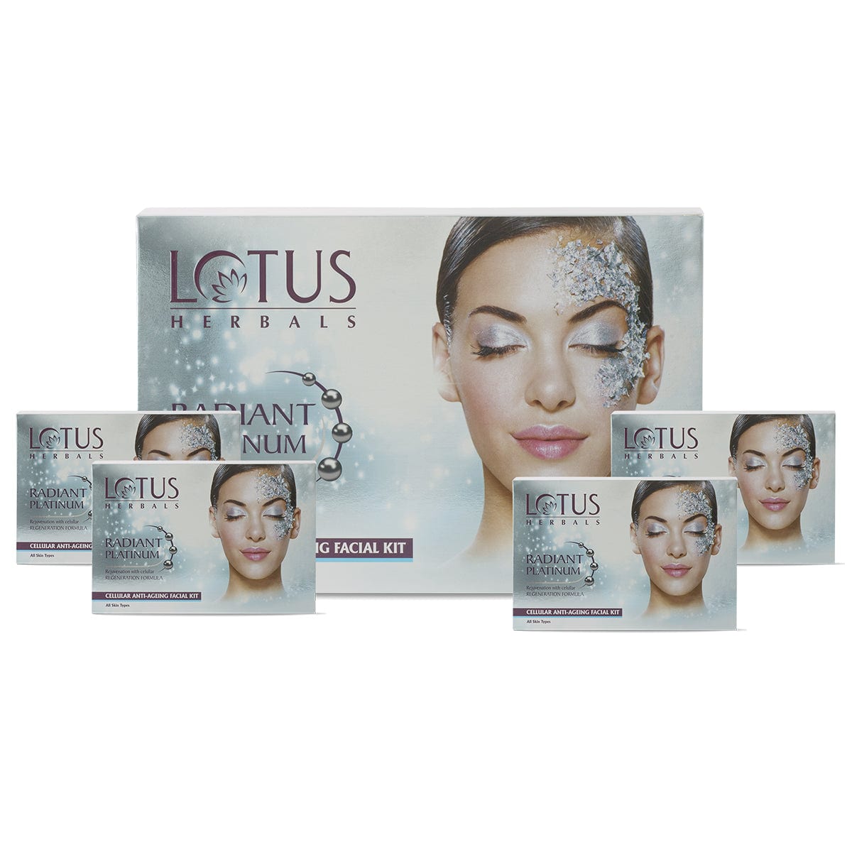 Radiant Platinum Cellular Anti-Ageing Salon Grade 4 Facial Kit