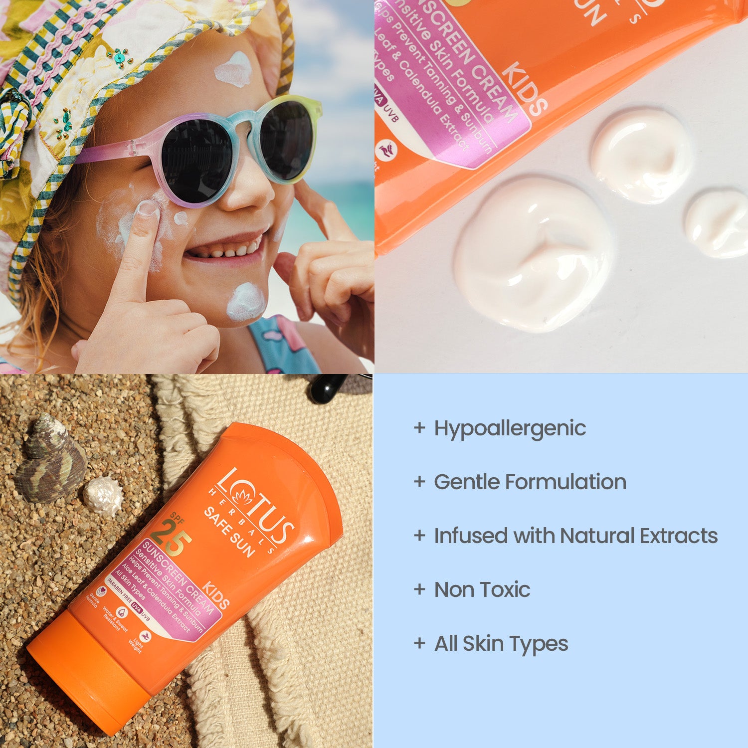 Safe Sun Kids Sunscreen Cream SPF 25