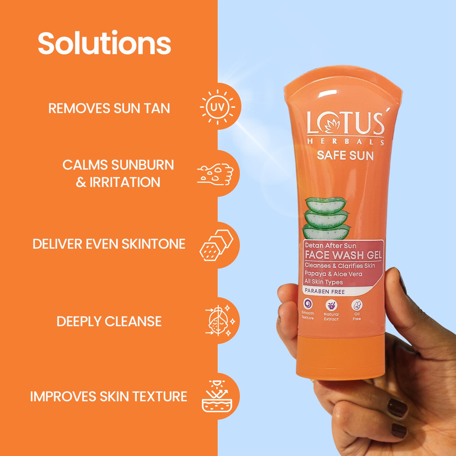 Safe Sun DeTAN Face Wash Gel