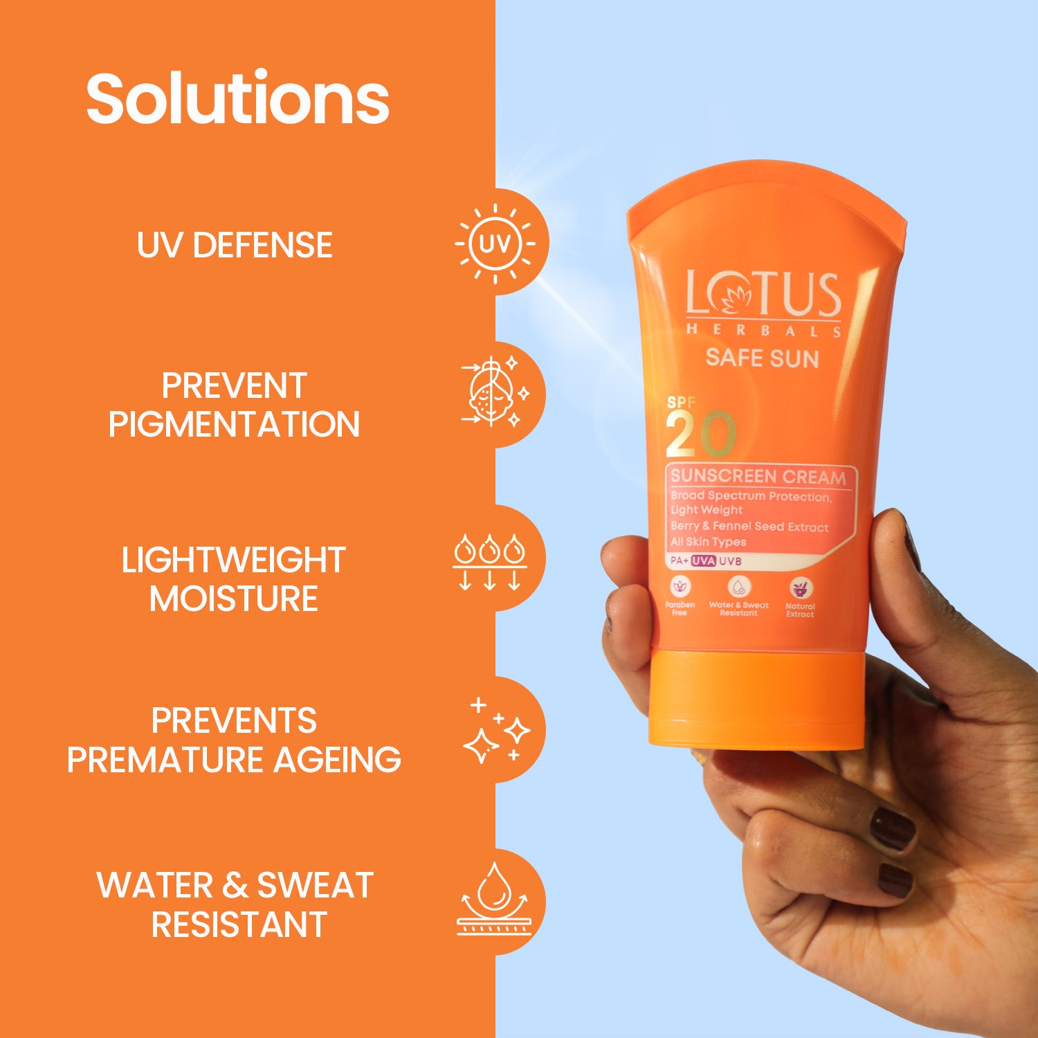 Safe Sun Sunscreen Cream SPF 20 PA+