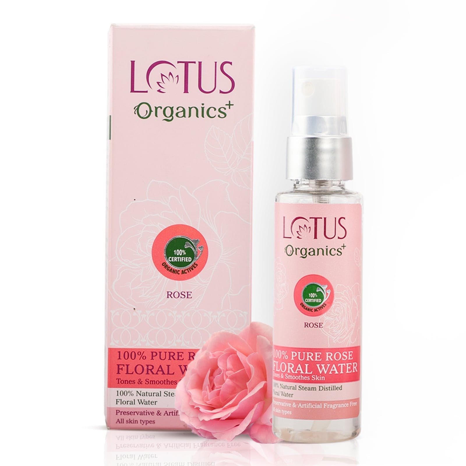 100% PURE ROSE FLORAL WATER - Lotus Organics