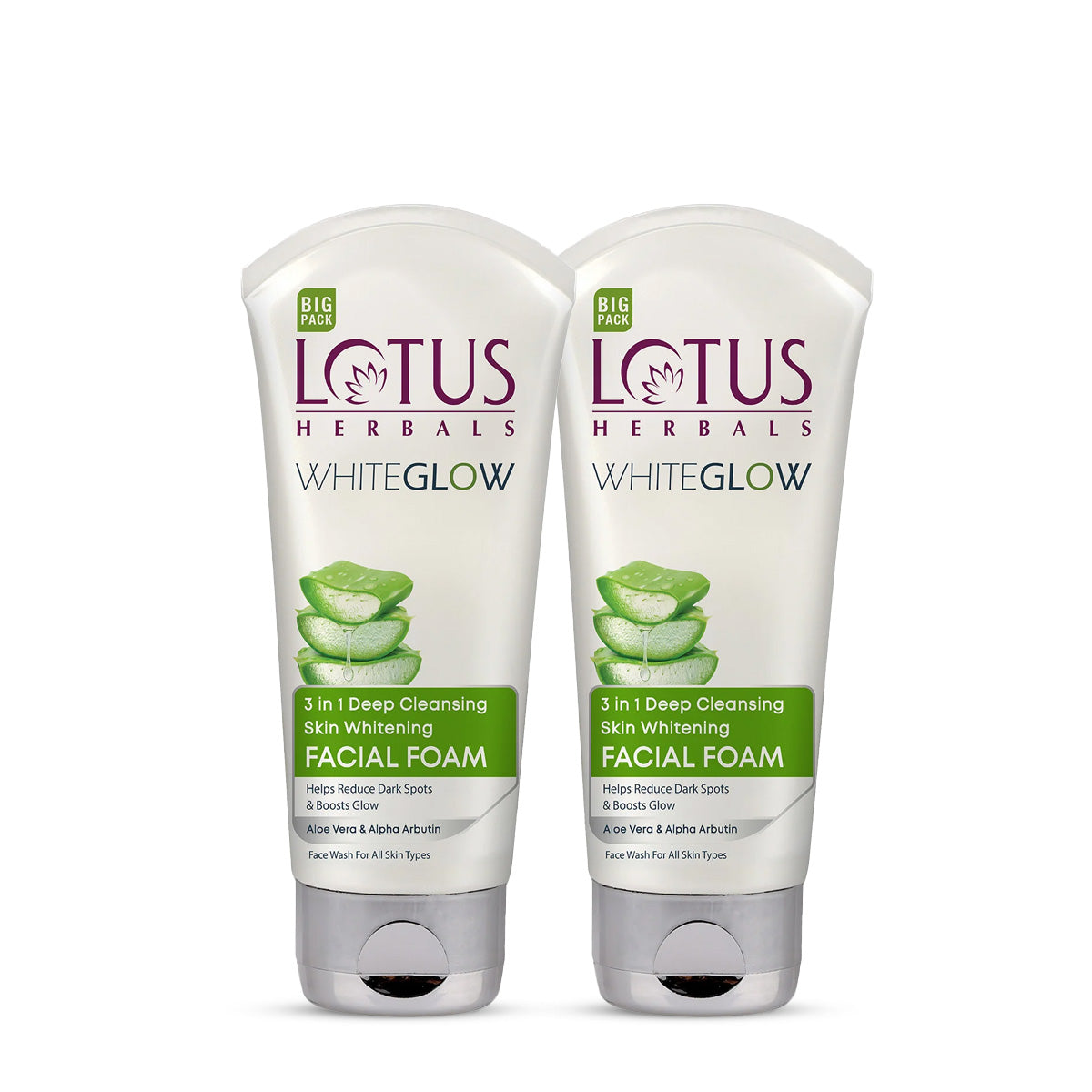 WhiteGlow 3 In 1 Deep Cleansing Skin Brightening Facial Foam Big Pack