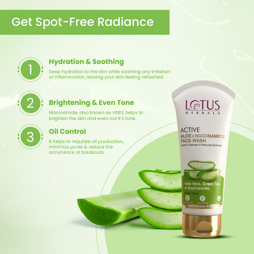 Active Aloe + Niacinamide Face Wash