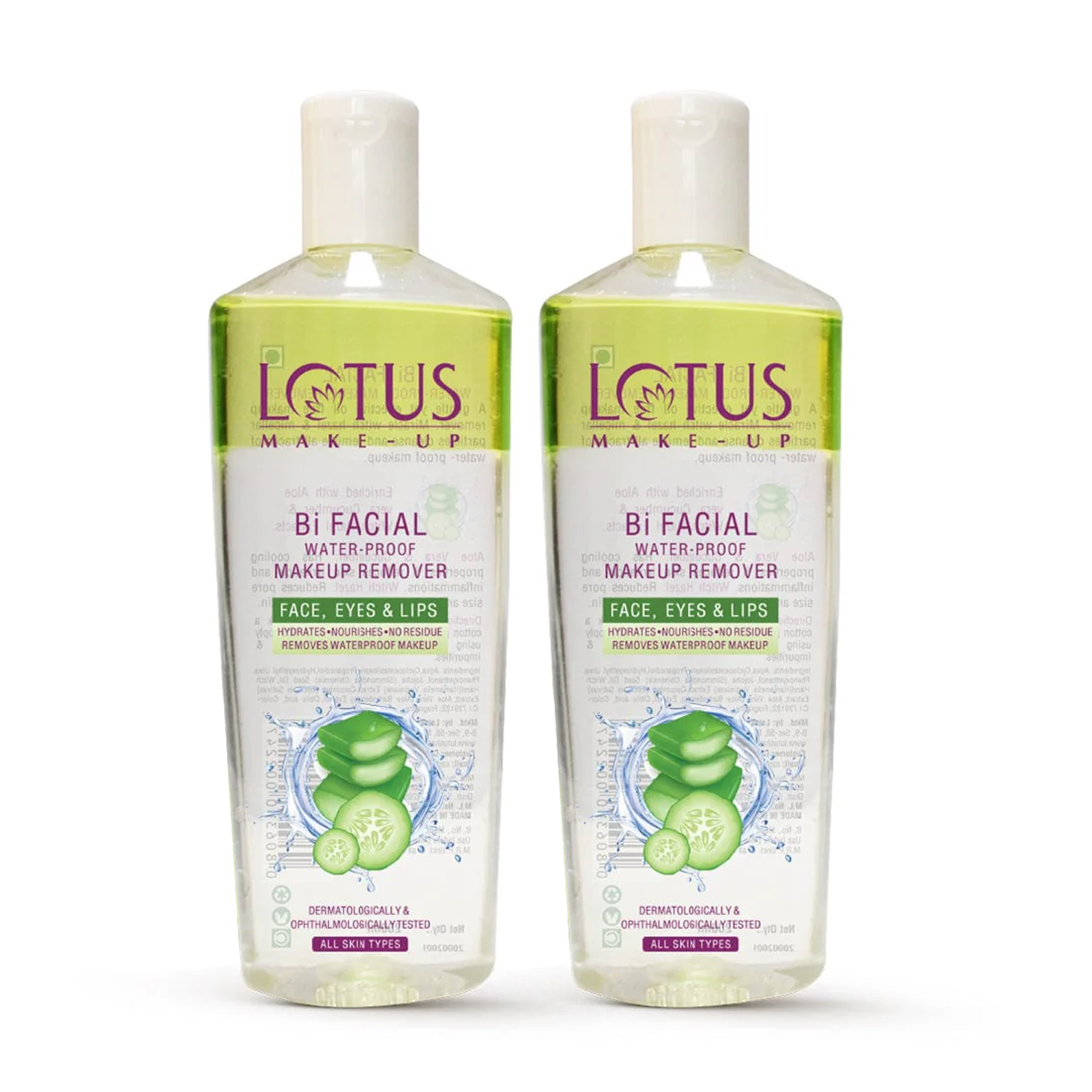 Bi Facial Waterproof Makeup Remover Pack of 2