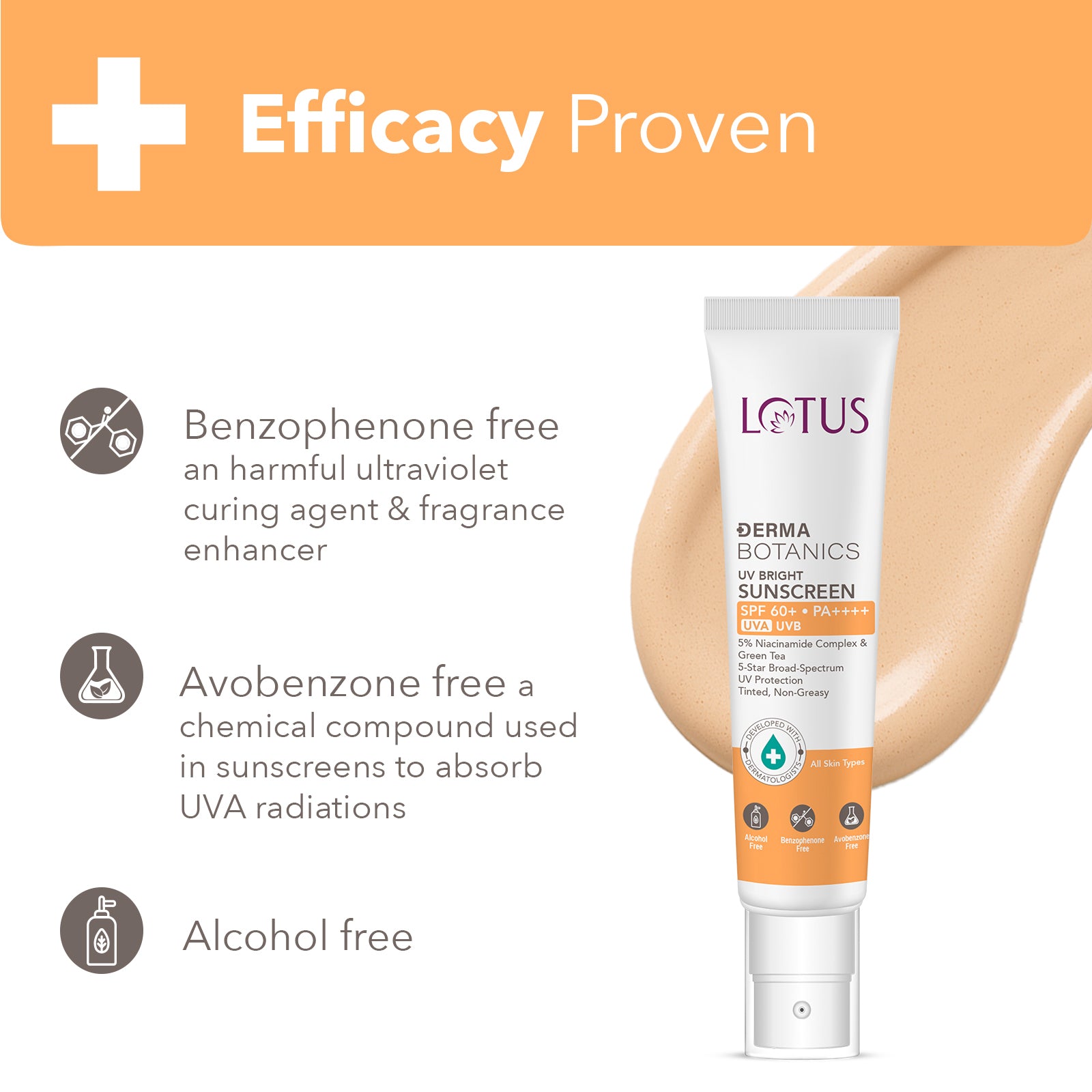 DermaBotanics UV bright sunscreen SPF 60+