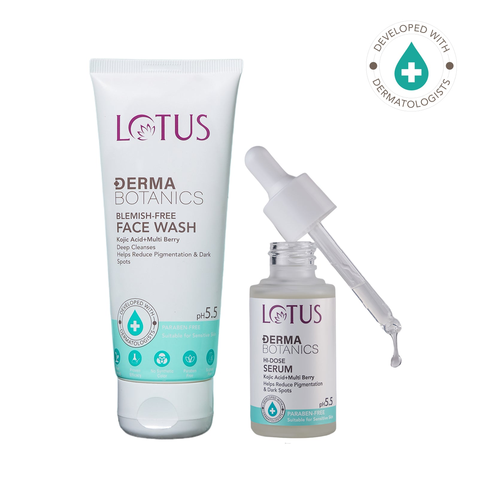 DermaBotanics Kojic Facewash+Serum