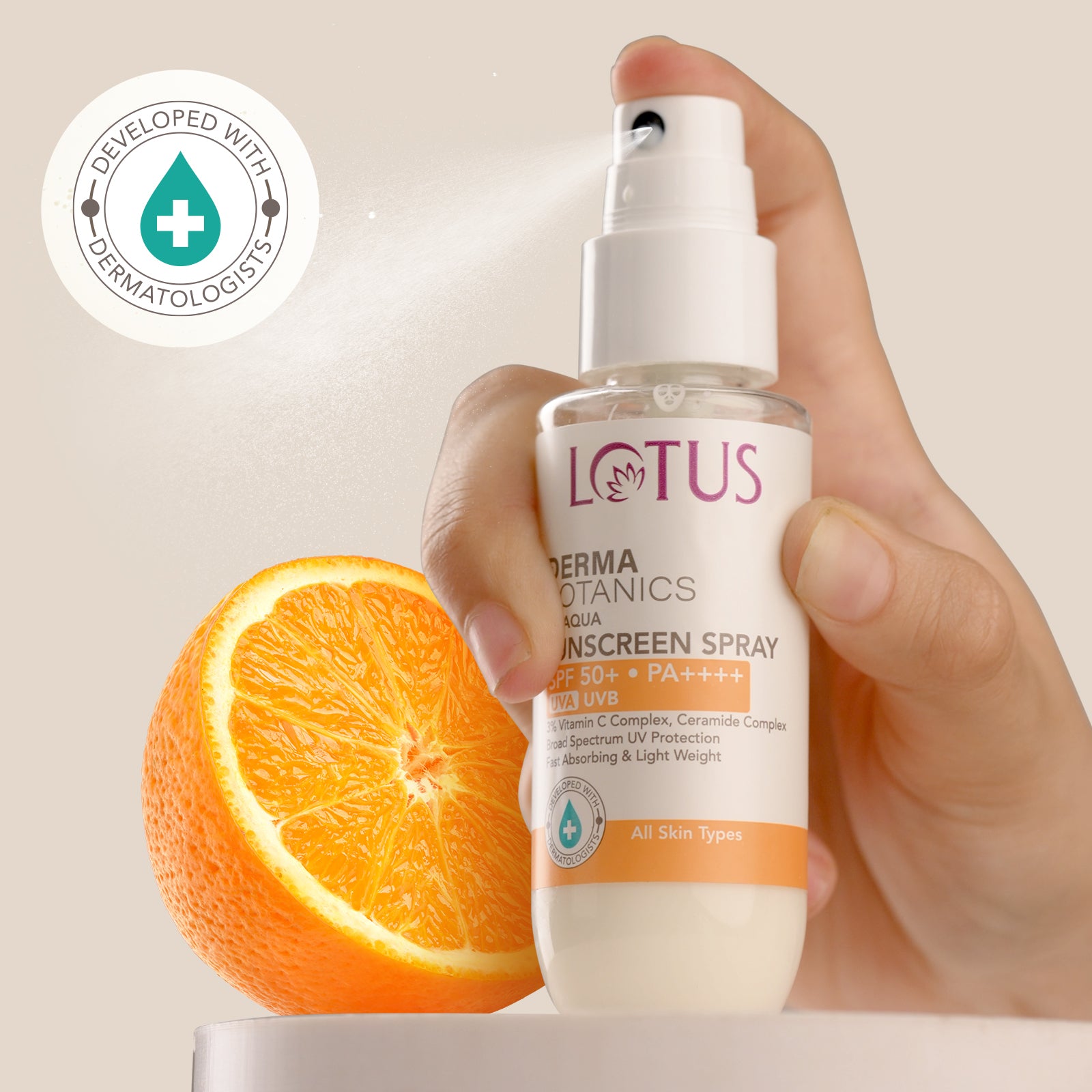 DermaBotanics UV aqua sunscreen spray SPF 50+