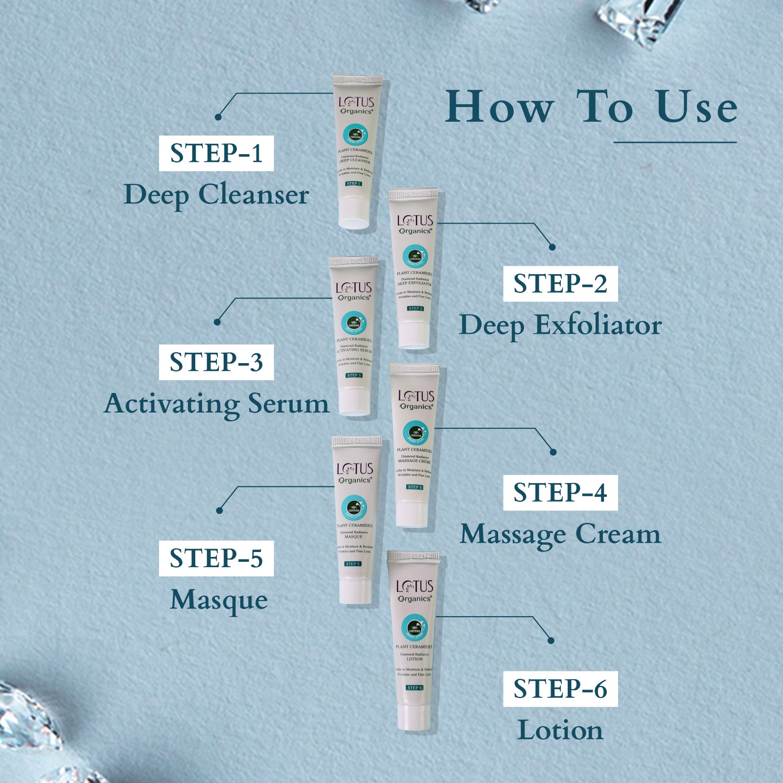 Organics+ Diamond Radiance Facial Kit