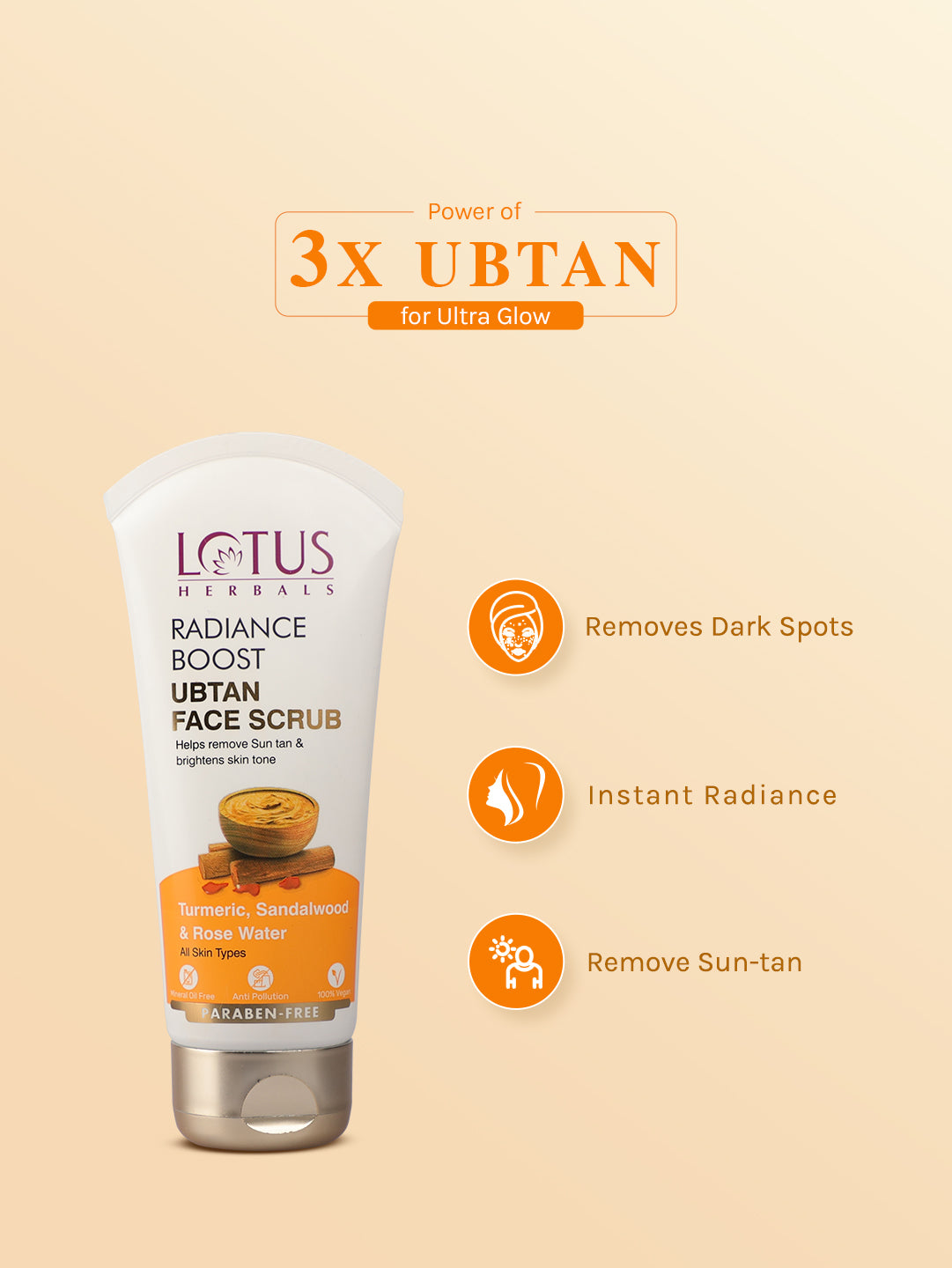 Radiance Boost Ubtan Face Scrub Pack of 2