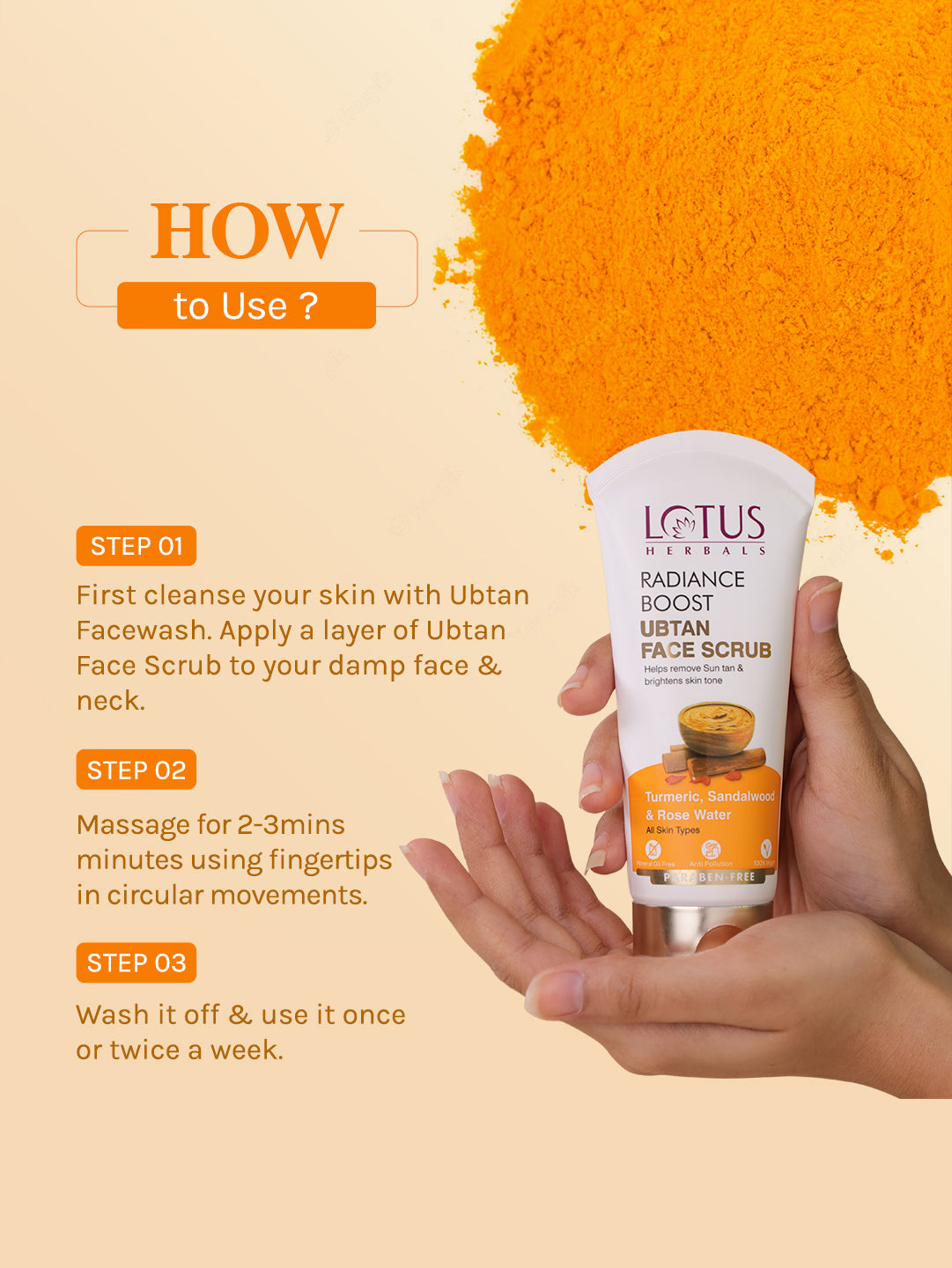 Radiance Boost Ubtan Face Scrub Pack of 2