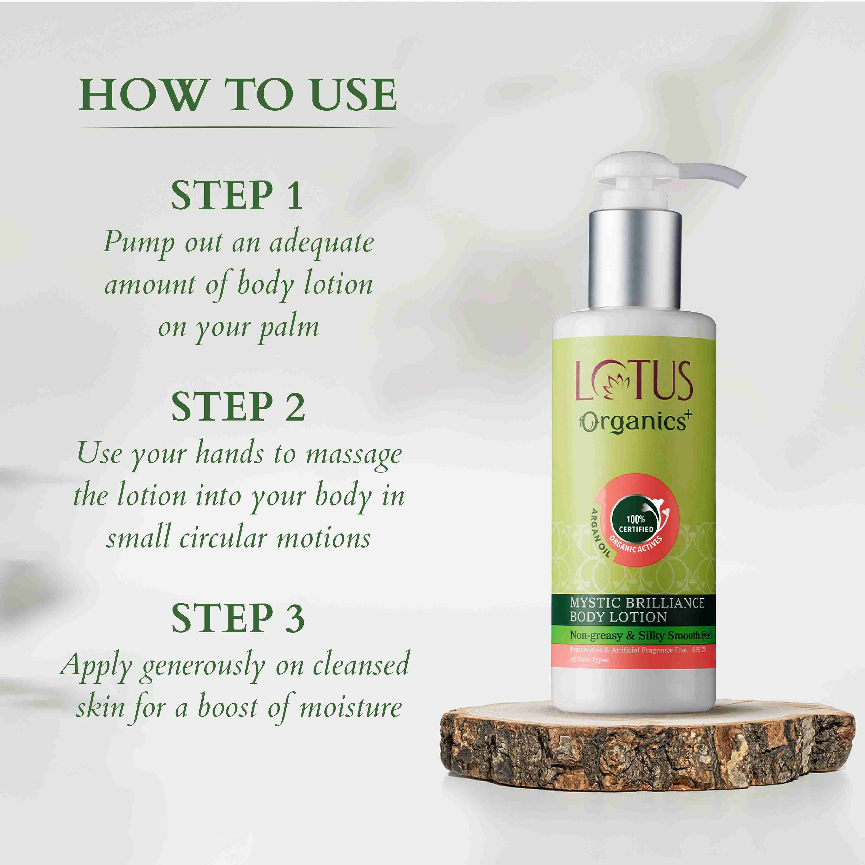 Organics+ Mystic Brilliance Body Lotion SPF 20