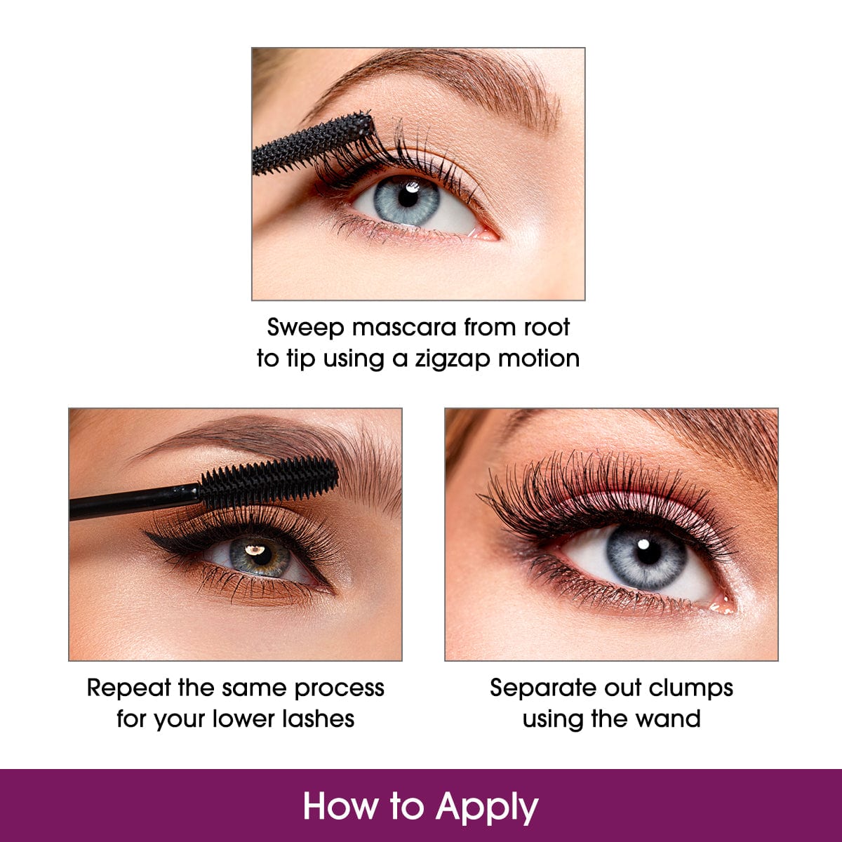 How To Use - Maxlash Botanical Mascara - Black