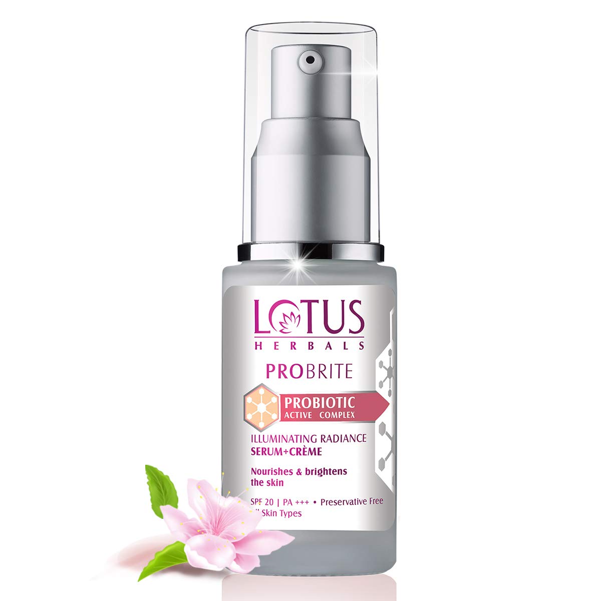 Lotus Herbals - Probrite Illuminating Radiance Serum+Cream SPF-20 PA+++ - 30ml